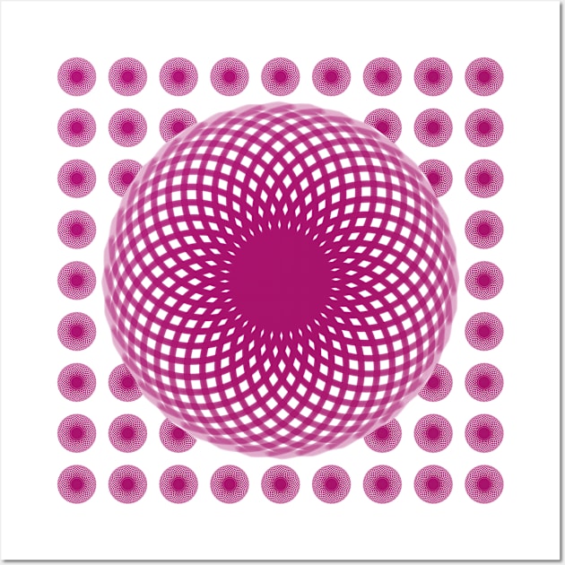 Pink Sphere Pattern Wall Art by Designs_by_KC